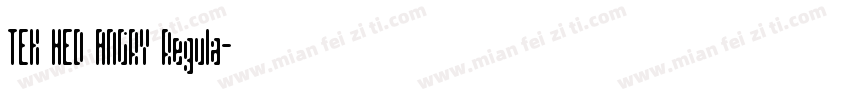 TEK HED ANGRY Regula字体转换
